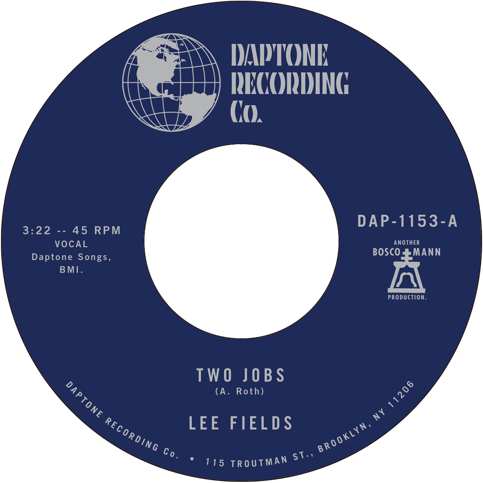 Lee Fields / "Two Jobs" b/w "Save Your Tears..." 45