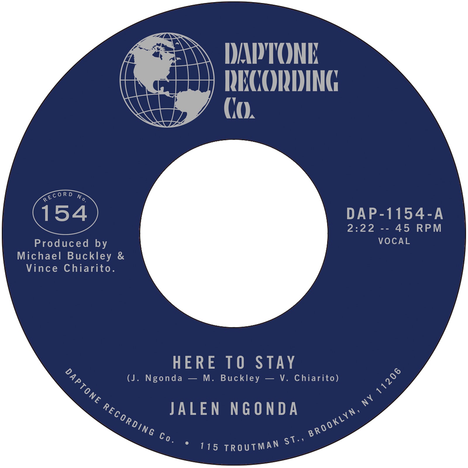 Jalen Ngonda / "Here to Stay" / "If You Don't Want My Love" 45