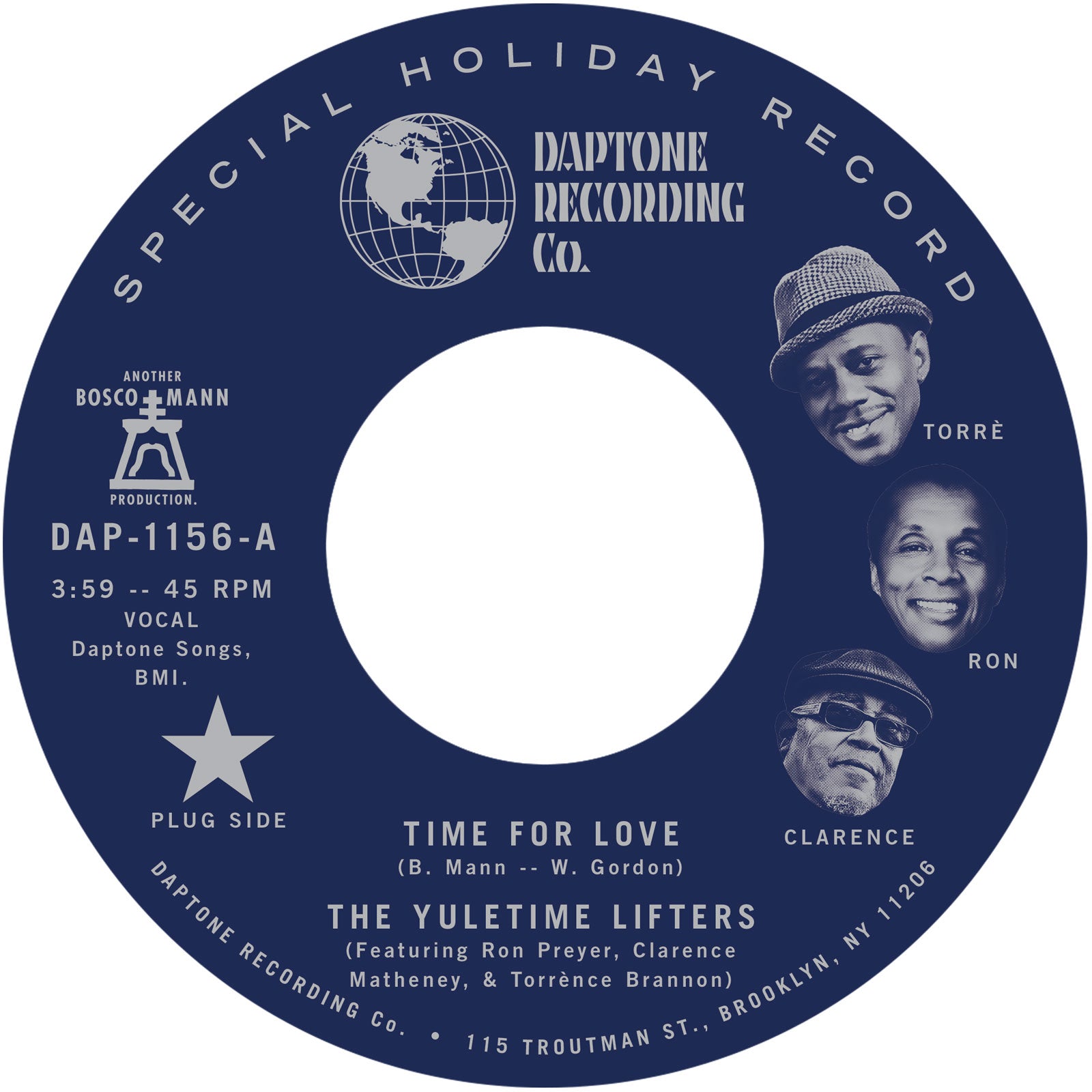 The Yuletime Lifters "Time For Love" 45