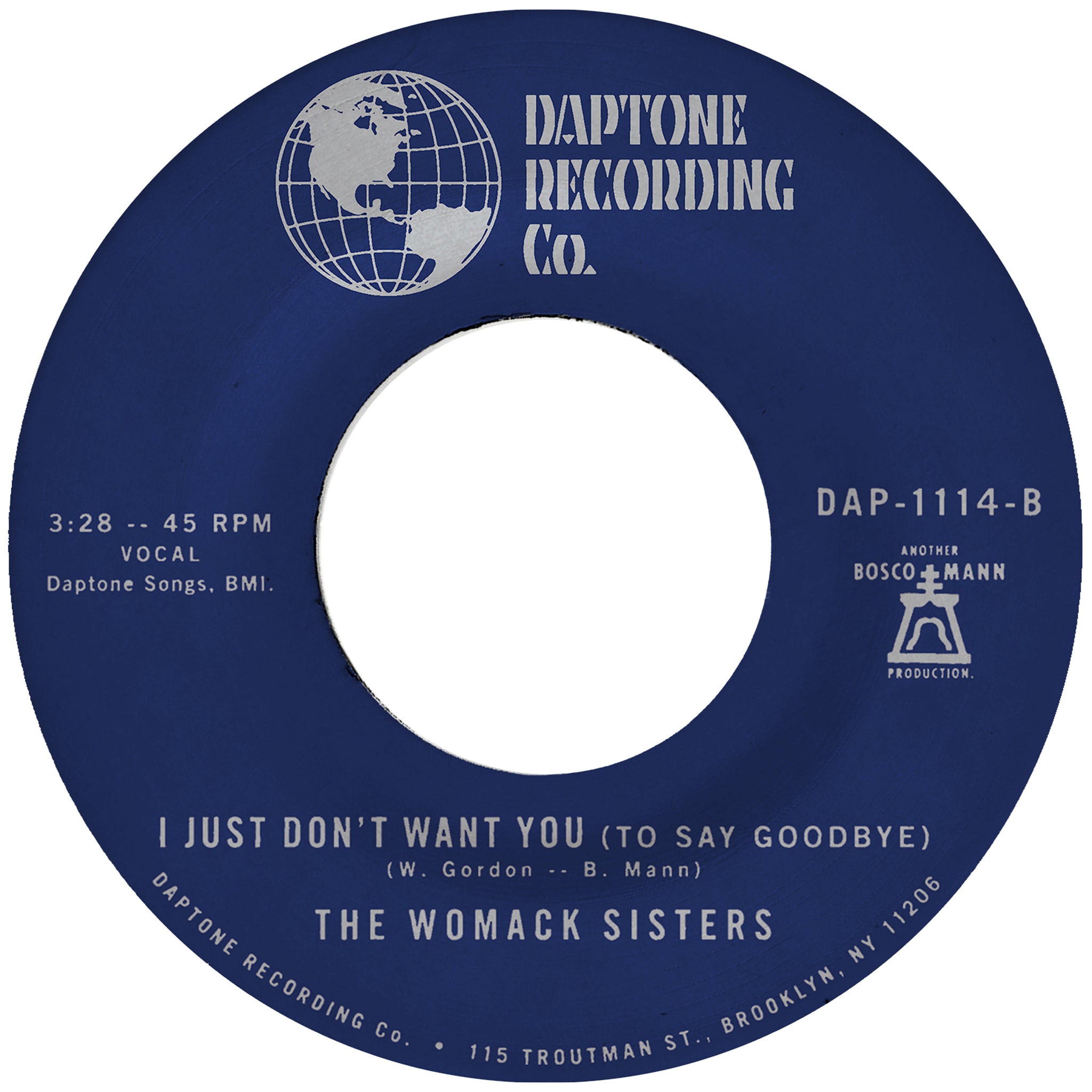 The Womack Sisters - "I Just Don't Want You" / "If You Want Me" 45