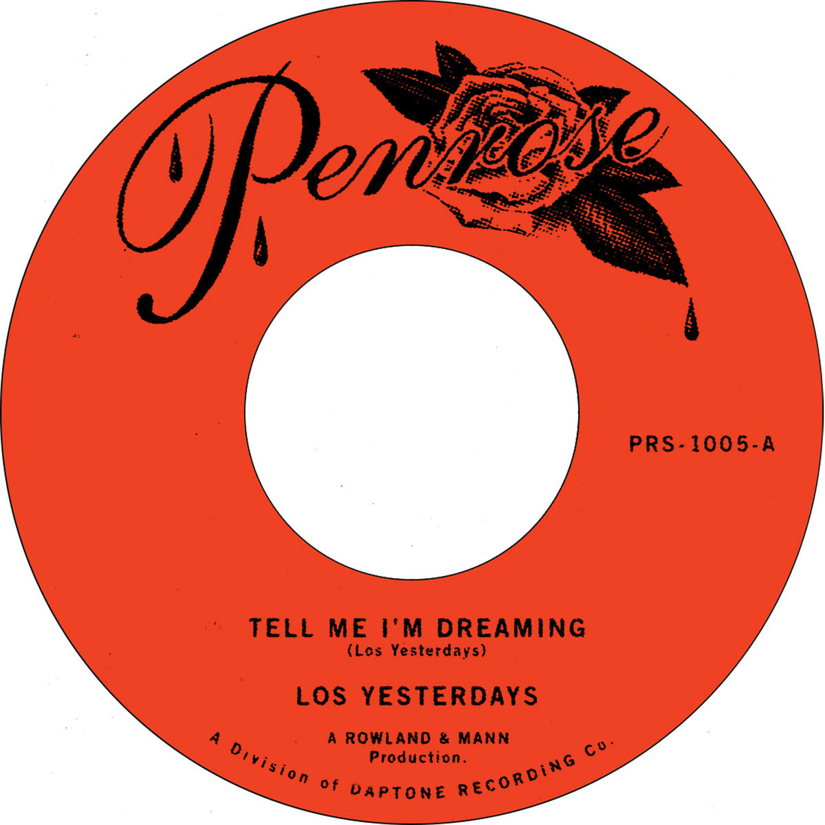 Los Yesterdays - "Tell Me I'm Dreaming" / "Time" 45